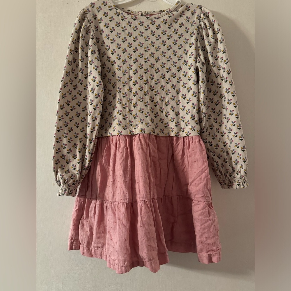 Mini Boden Dress size 5 6 floral long sleeve